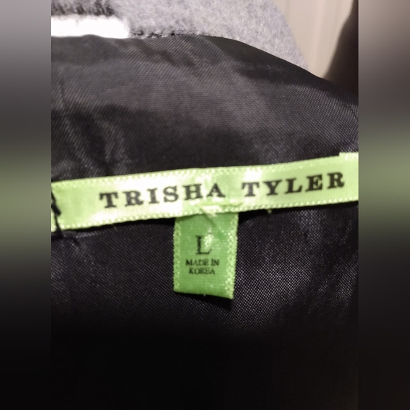 Trisha Tyler Checkered Button Up Jacket Women's Size L - Picture 7 of 8